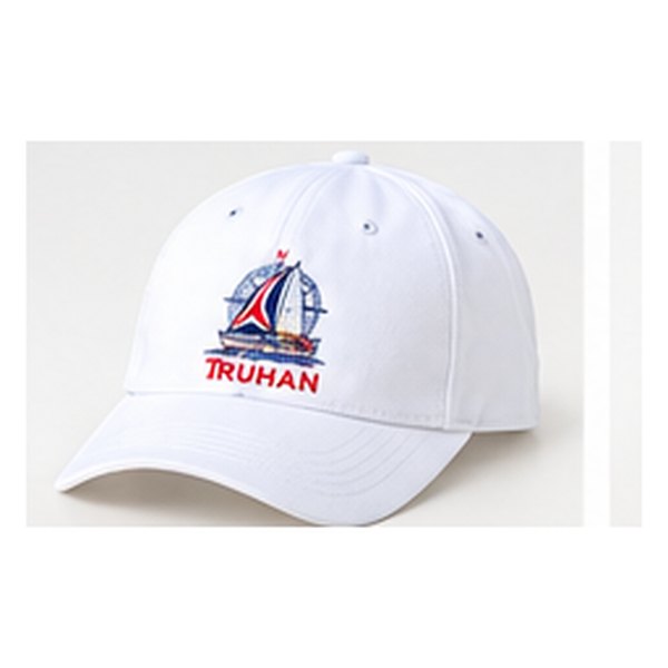 Gorra blanca con el bordado del Truhán